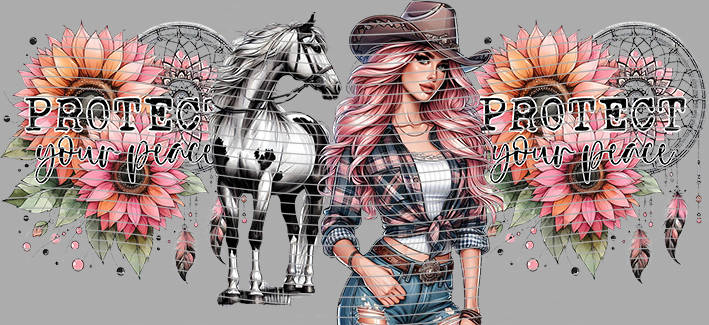 16oz Sunflower Girl-SU-219